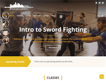 Tablet Screenshot of pittsburghswordfighters.com
